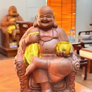 TƯỢNG DI LẠC NGỒI MÁT ĂN BÁT VÀNG